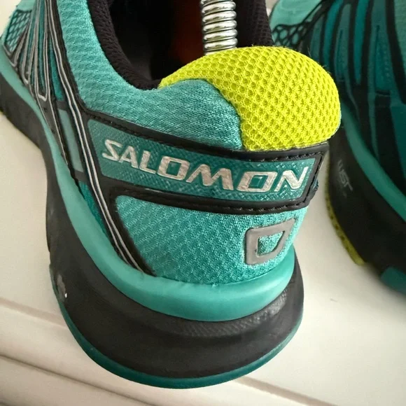 Salomon XR Mission CS Women's Teal and Black Running Shoes - Picture 5 of 8